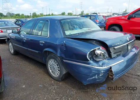 2008 Mercury Grand Marquis Gs from USA, damaged, VIN 2MEFM74V38X610760